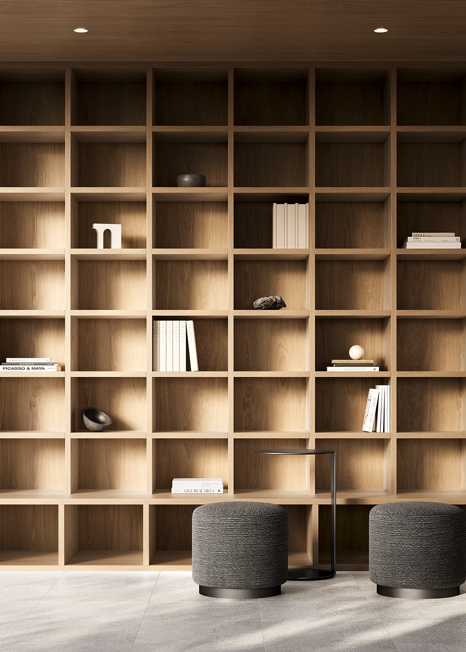 Bookcase Detail, Library Lounge
