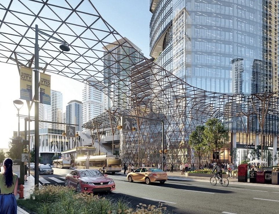 New Transit Plaza at 102A Ave